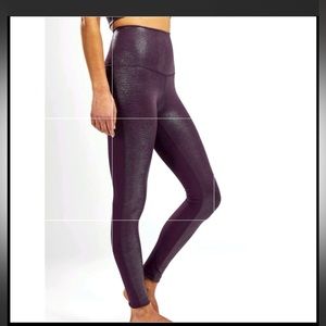 DYI "Reptile Foil"Leggings - oxblood/burgundy